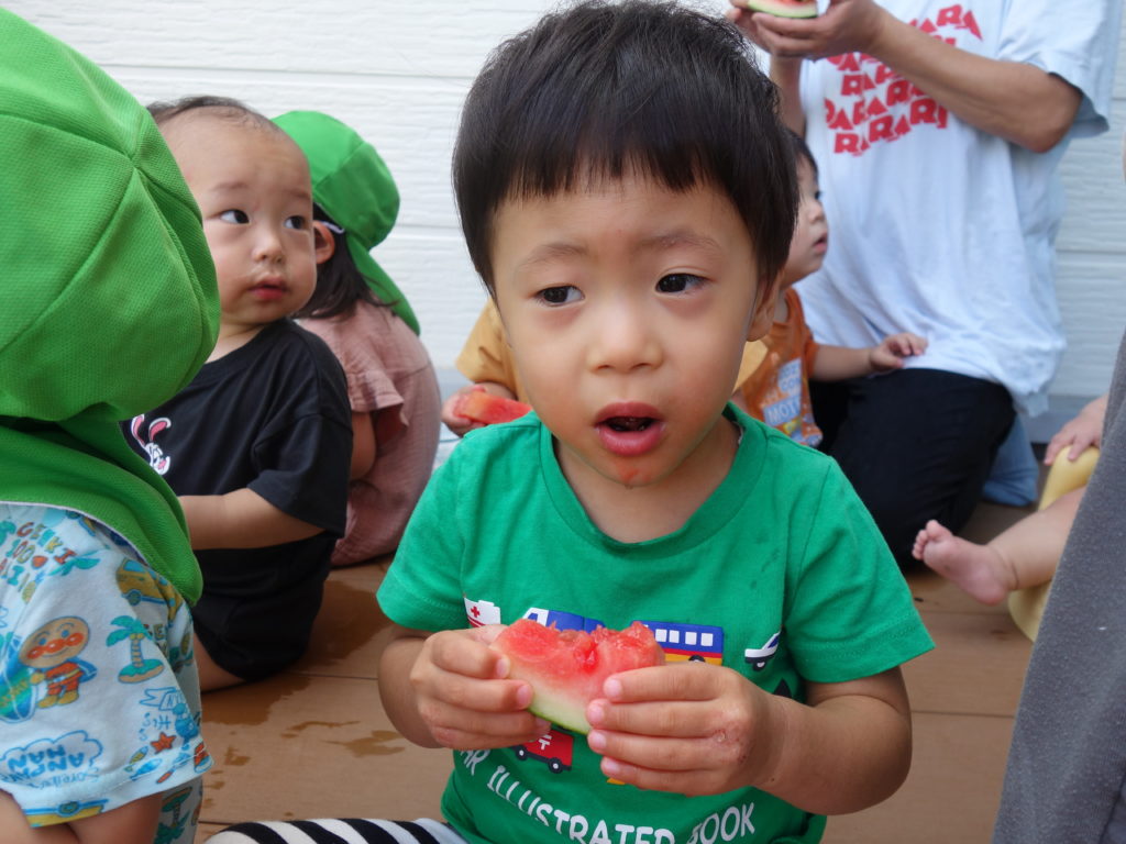 ☀️スイカを食べたよ🍉