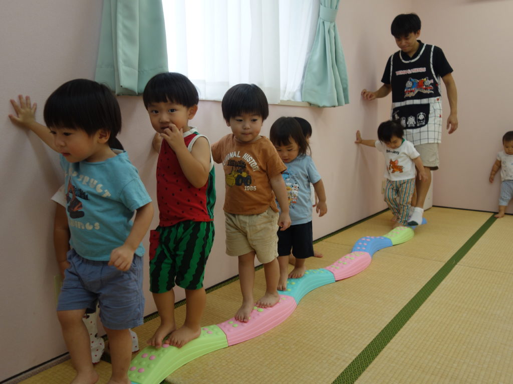 🐰マットと一本橋🐘